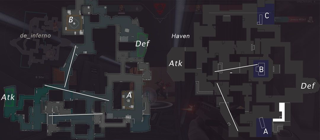 Valorant, Haven map: Plant, positions and locations