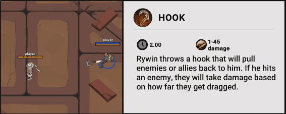 Combat Design: The Hook Class in Element Arena